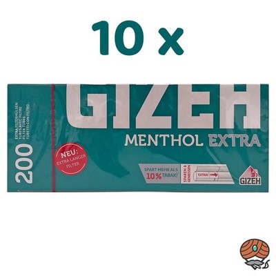 2000 Gizeh Menthol Extra Filterhülsen (10 x 200 Stück)