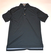 Peter Millar Summer Comfort Men's Size S Green LACC Polo Shirt Polyester Blend