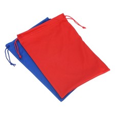 2 Pack Ski Goggle Bag Microfiber Snow Goggles Case Drawstring Pouch Blue Red