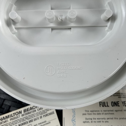 Vintage Hamilton Beach Fast Frank Electric Hot Dog Cooker Model 489 NOS - Picture 16 of 16