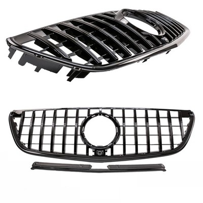 Kühlergrill Schwarz glanz für Mercedes Vito W447 + Kamera 14-19 Panamericana GT