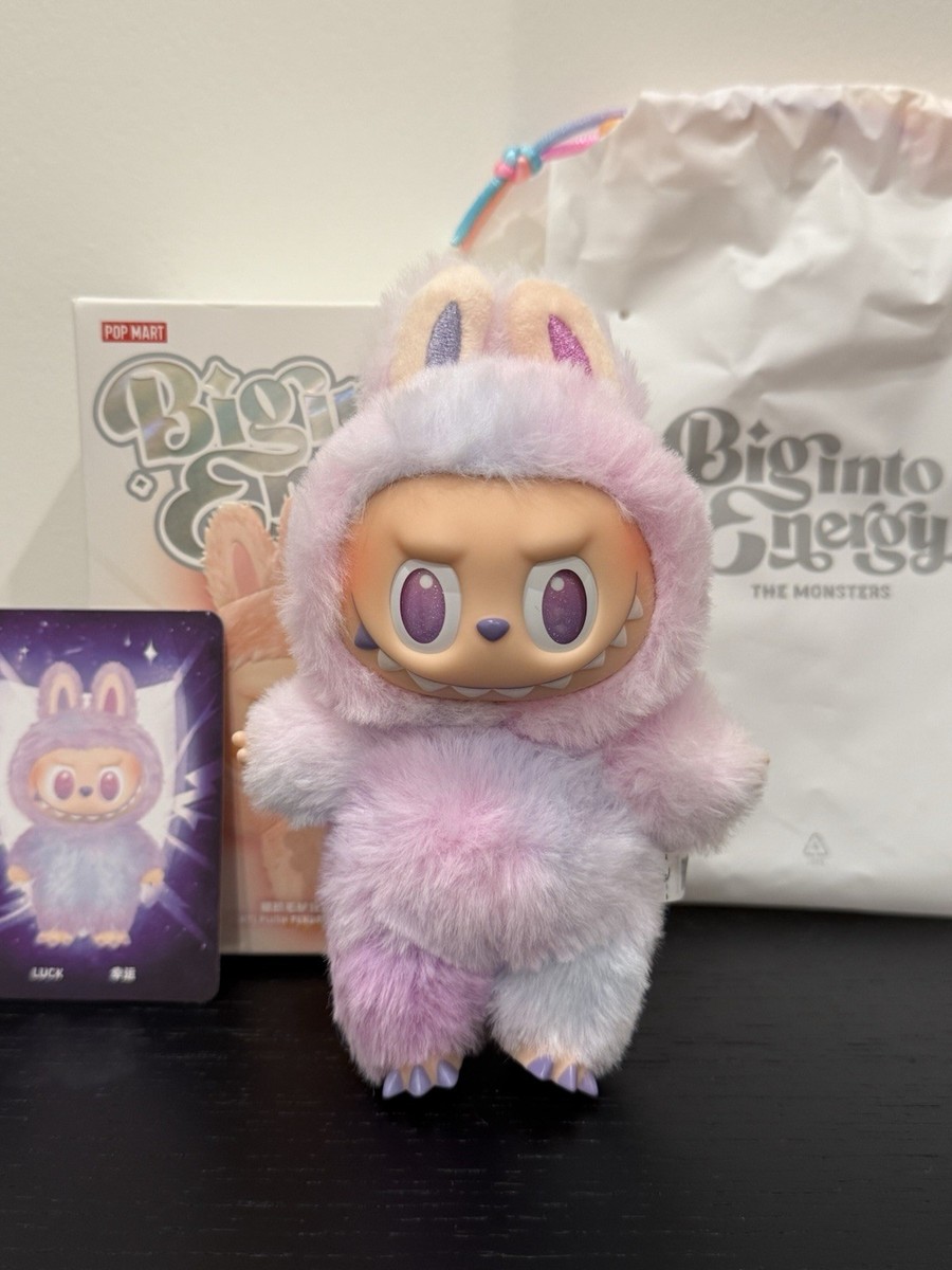 Authentic POP MART - Labubu Monsters Big Into Energy Plush - LUCK