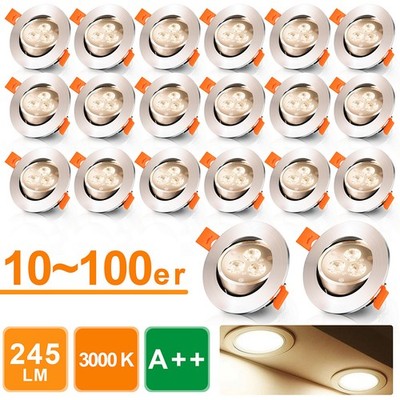 LED Einbaustrahler Decken-Spots Leuchtmittel 3W Deckenleuchte CE Einbauleuchte