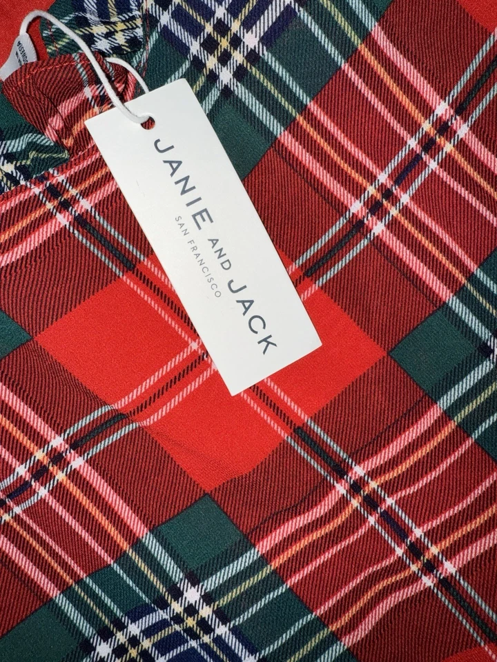 Janie and Jack Holiday Girls Tartan Dress - Image 3 of 4