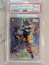 Dragon Ball Fusion World #FB01-139 Son Goku Secret Rzadki PSA 10