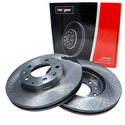 2X MAXGEAR BREMSSCHEBEIBEN 274mm BELÜFTET VORNE PASSEND FÜR MAZDA 323 6 626