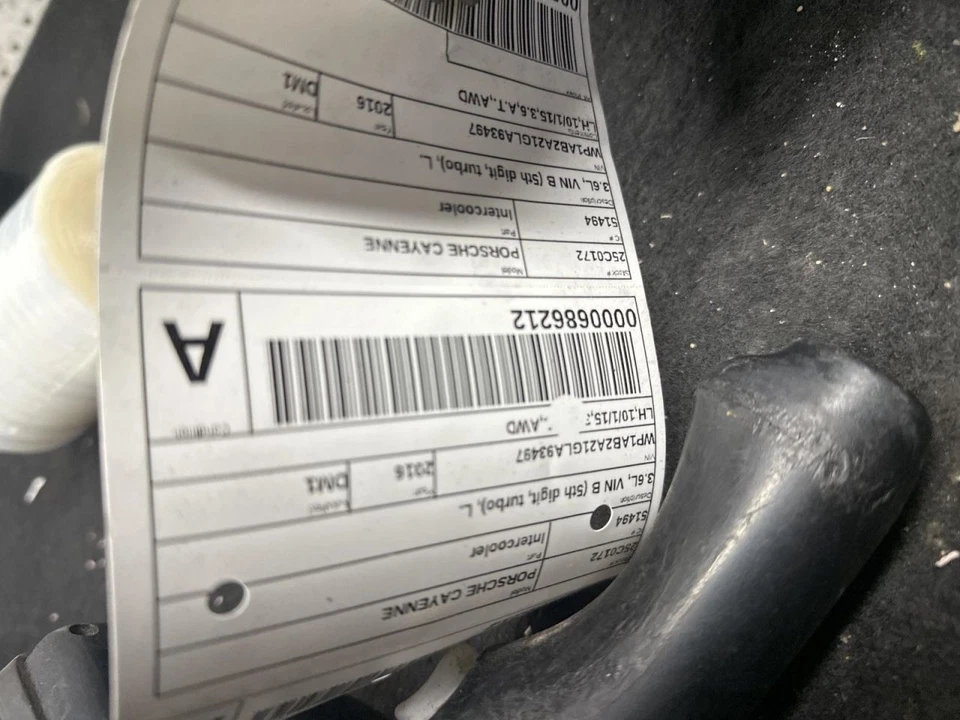 Driver Left Intercooler 3.6L Fits 15-18 PORSCHE CAYENNE 1962690 Foto 2 de 4