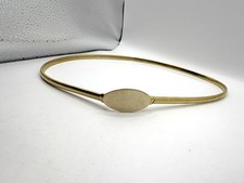 Gold Tone Stretch Waist Belt 26 Adj .