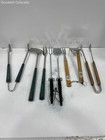 Wooden Handle Spatula Fork Tongs 8 Piece Barbecue Grill Tools Set — photo 4