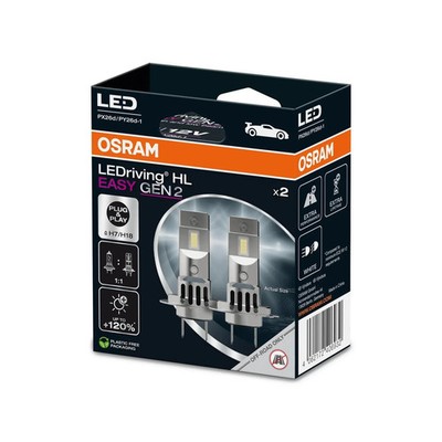 H7 / H18 OSRAM LEDriving HL EASY (2 Leuchtmittel) 64210DWESY-2HB LED superhell