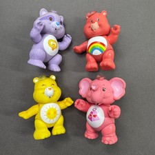 Vintage Care Bears Poseable Figures Kenner PVC 1985 Lot of 4