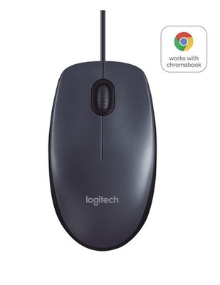 Logitech 910-003357 788661 B100 Corded optical mouse Black ~E~