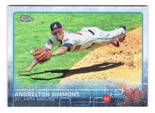 2015 Topps Chrome Baseball Refractor #9 Andrelton Simmons