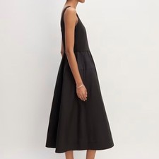 NEW Everlane The Riviera Midi Dress Black XS Sustainable