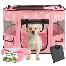 Portable Pet Playpen for Indoor Cats  Puppies, Foldable Dog Playpen Outdoor ...