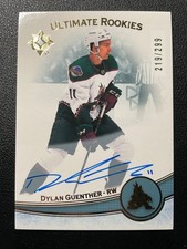 22-23 Ultimate Hockey Ultimate Rookies Auto #165 Dylan Guenther (219/299)