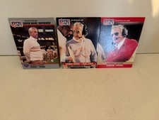 LOT OF 3 GEORGE SEIFERT 1990s Cards #131 297 299 SAN FRANCISCO 49ERS Coach Nm