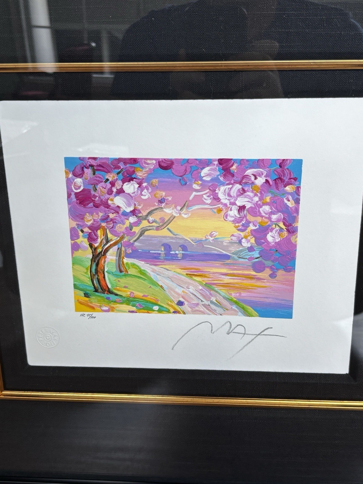 Peter Max "Cherry Blossom" 2017 hand-signed, HC edition, COA