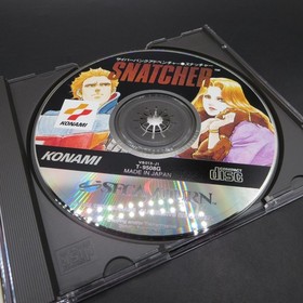 Snatcher Sega Saturn with Spine Card Manual and Stickers Japanese Version