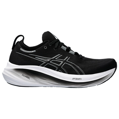 ASICS® Gel Nimbus 26 Running Shoes Feather Gray Black/White  display picture 1