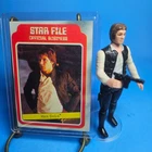 1977 Vintage Star Wars Han Solo Small Head Figure w Original Blaster  + Bonus