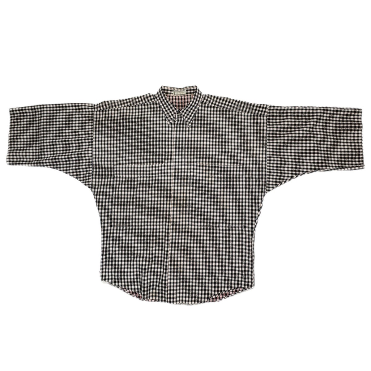Vintage 80's Rare Gianni Versace Checkered Plaid Button Front