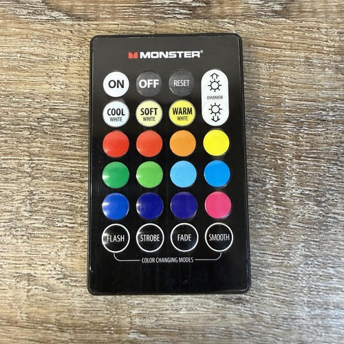 Genuine OEM MONSTER Color Change Multicolor Light Remote ONLY Tested Working
