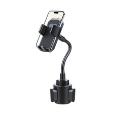 Car Cup Holder Phone Mount, 2 in 1 Adjustable 360 Rotation Vehicle Cellphone