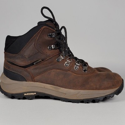 Hi-Tec ALTITUDE IV Brown Nubuck Leather Waterproof Hiking Boots Men's Size 10