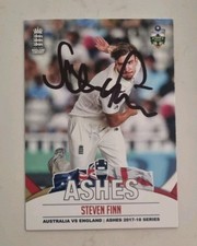 Steven Finn Signed Ashes Cricket Tap N Play Trade Card