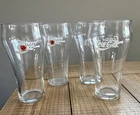 2 Vintage Cherry Coke Coca-Cola & 2 Coke Cola  Drinking Glasses -4 Total 16oz