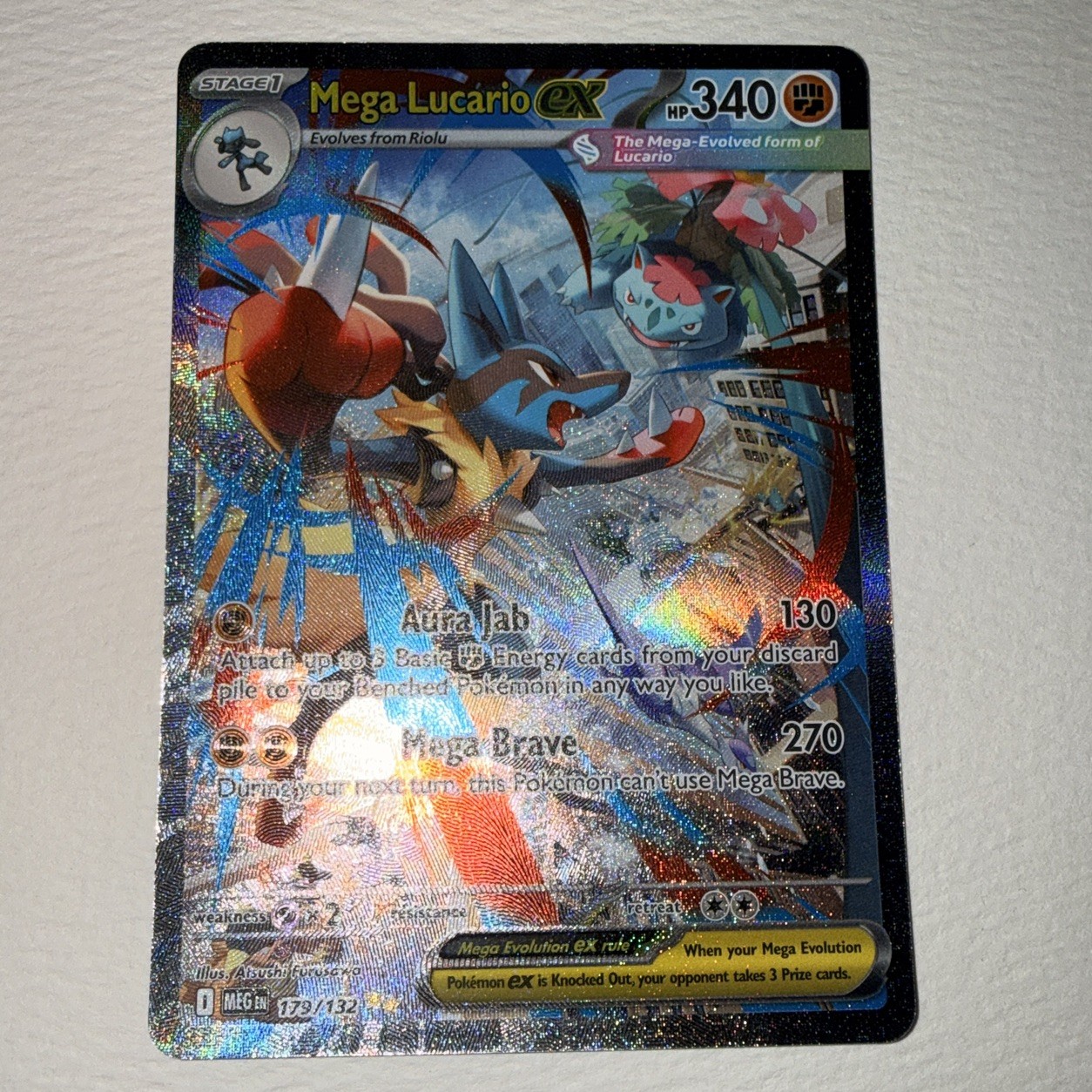 Mega Lucario ex 2025 Mega Evolution #179/132 Special Illustration