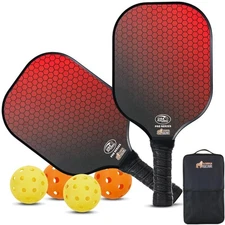 Gorilla Gear USAPA Approved Pickleball Starter Set, Fiberglass Padd... Fast Ship
