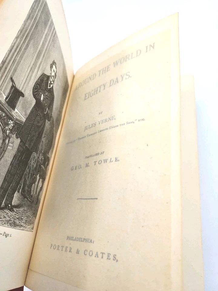 1873 Jules Verne Around the World in 80 Days  - Image 4 of 4