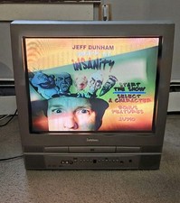Symphonic WF20D4 20" Flat Screen CRT TV DVD Combo Retro Gaming Color Television