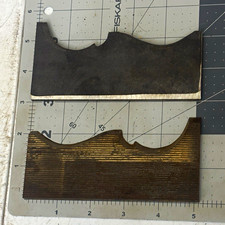 Matched Pair Wood Moulder Profile Knives Double Cove Trim Cutters