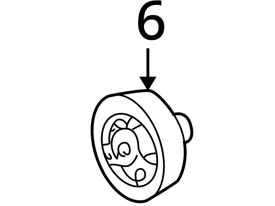 ADEQUADO PARA 1982-1985 CHEVROLET GMC C20 C2500 POLIA ASM CR/SHF 14023147 - NOVO FABRICANTE DE EQUIPAMENTO ORIGINAL - Imagem 4 de 4