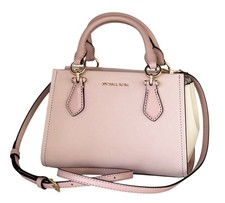 Michael Kors Marilyn Small Satchel Shoulder Crossbody Bag Color-Block Pink Multi