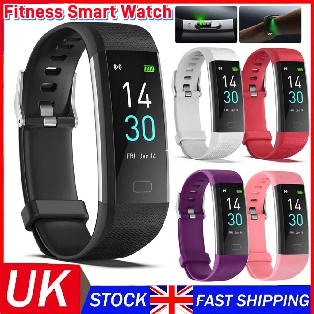 Smart Watch Fitness Tracker Heart Rate BP Temp Step Sleep Monitor Waterproof
Opens in a new window o