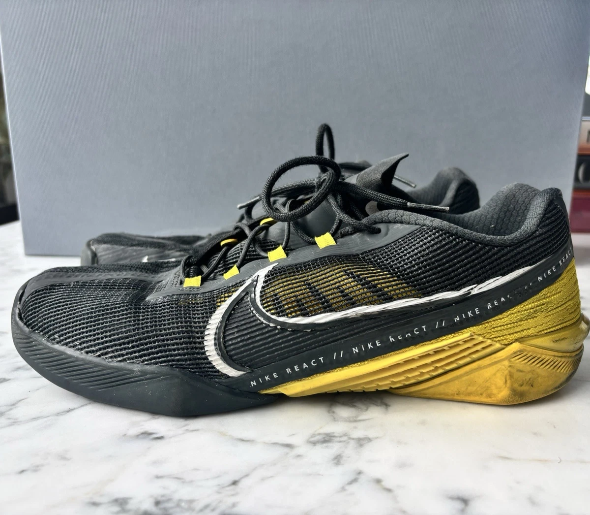 Nike React Metcon Turbo Dark Smoke Grey Bright Citron for Sale