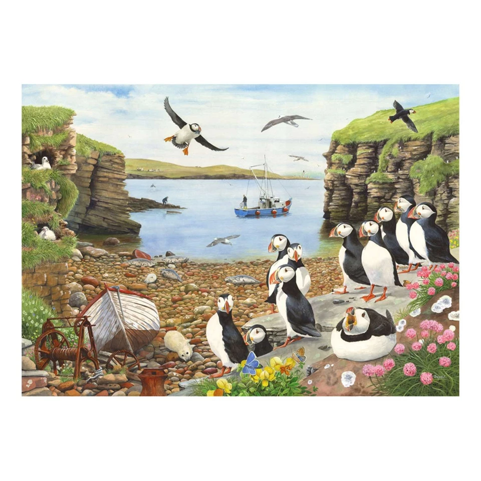 The House of Puzzles, Puffin Parade, BIG 500 Piece Jigsaw Puzzle