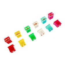 12PCS Low Profile J CASE Fuse Assortment for Car, 20A 25A 30A 40A 50A 60A Amp J-