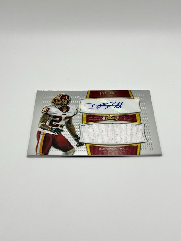 DeAngelo Hall Auto /189 2011 Topps Finest - Autograph Jumbo Relics - Game-Used