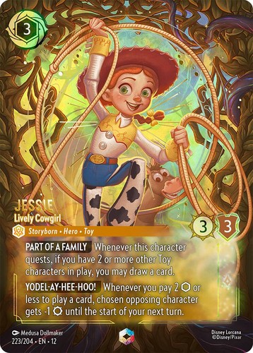 Jessie 223/204 JA 12 Enchanted Disney Lorcana WILDS UNKNOWN
