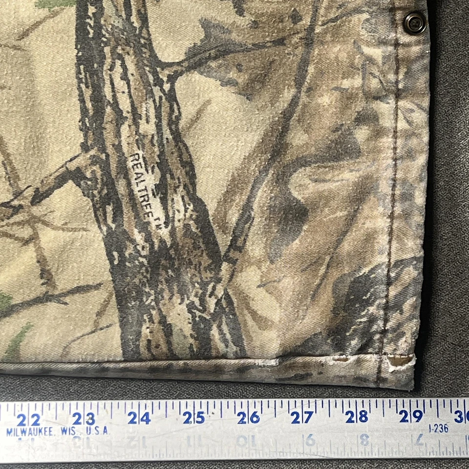 Vintage Walls Camo Pants Mens 30x29 Blizzard Pruf Realtree Thinsulate Made US - Image 4 of 4