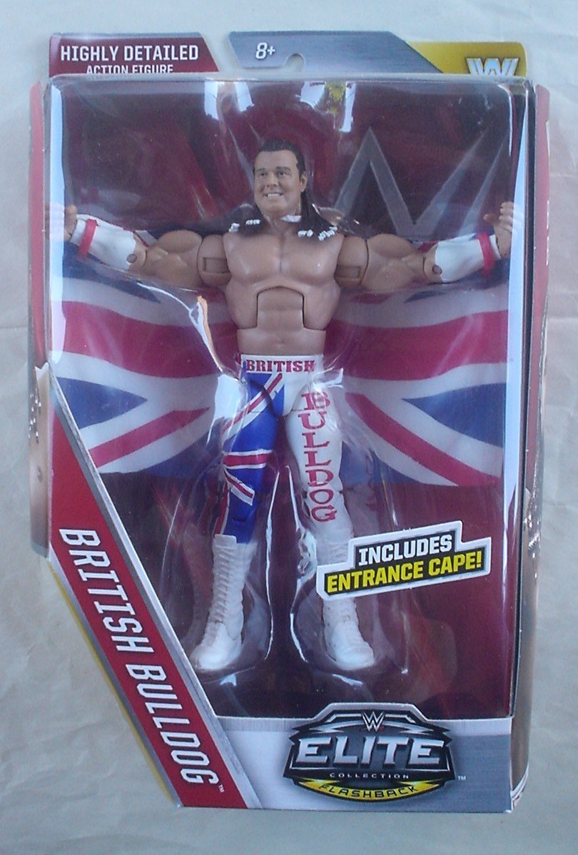 Mattel WWE Elite Series 39 British Bulldog Flashback WWF WCW M1