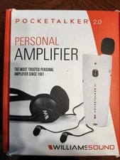 Williams Sound Pocketalker 2.0 Personal Amplifier Base Bundle - SEALED BOX NEW