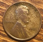 1926 Lincoln Wheat Cent Woody Wood Grain Improper Alloy US Mint Error Penny