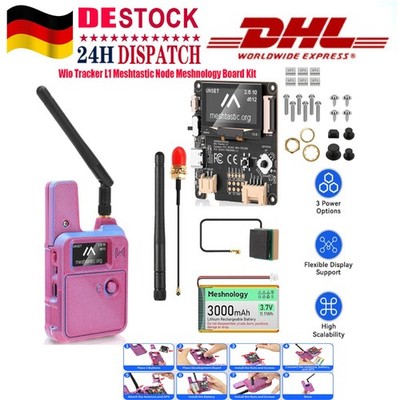 Meshnology Wio Tracker L1 Board mit 3000mAh Akku und Gehäuseset   SX1262 nRF528