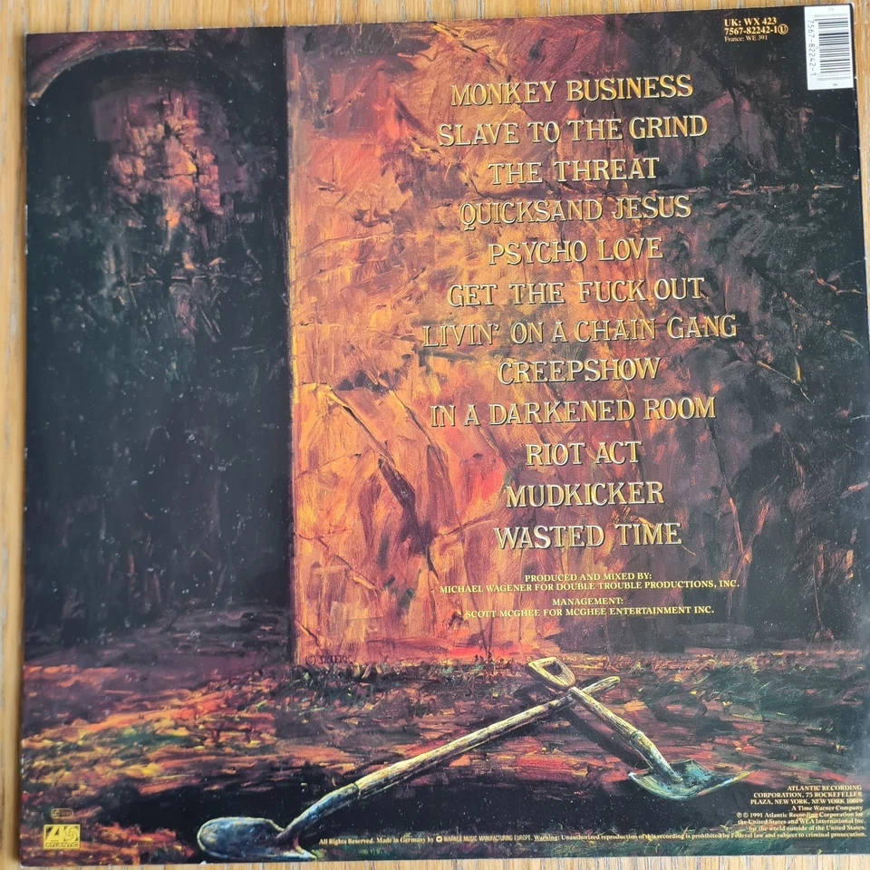 Skid Row – Slave to the Grind – Original UK Pressing – Vinyl NM / Sleeve VG+ - Image 2 of 4